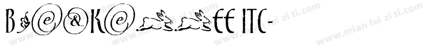 Blackaddee ITC字体转换